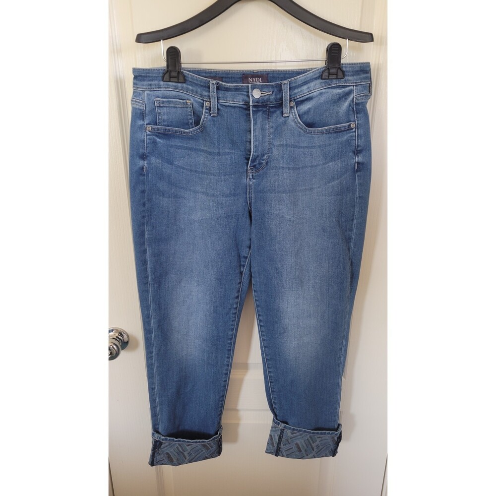 Women's NYDJ Girlfriend Medium Wash Denim Capri Jeans